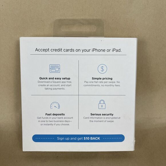 SQUARE READER FOR MAGSTRIPE PAYMENT READER ASKU0523 New Open Box - Picture 2 of 5